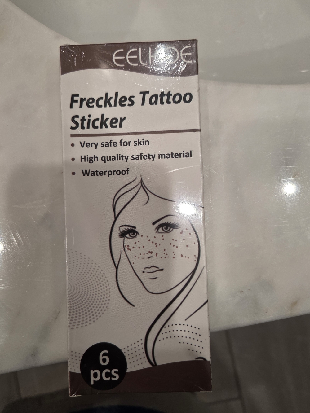 Freckles Tattoo Sticker - Natural Brown (6 pcs In Pack) 3 Packs For One Price